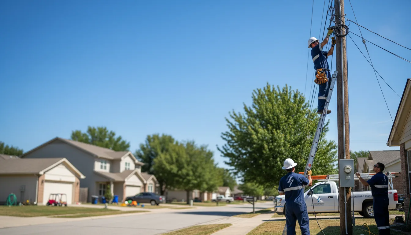 Residential electrician providing installation services in Scandia, MN